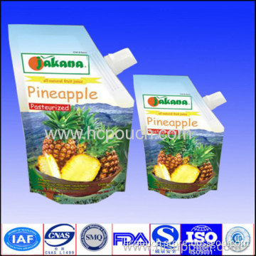 Shape Spout Aluminum Foil Bag For Fruit Juice 